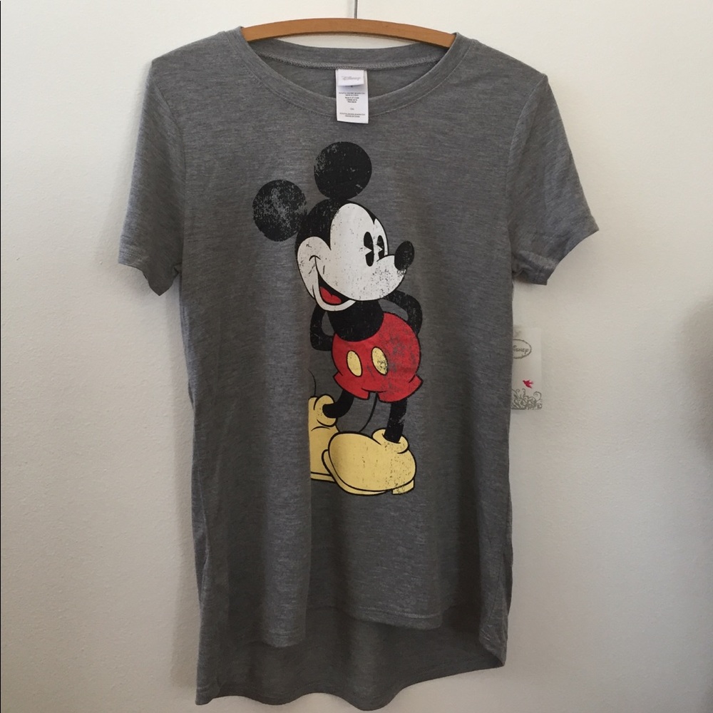 NWT Disney Mickey Mouse Tee Grey