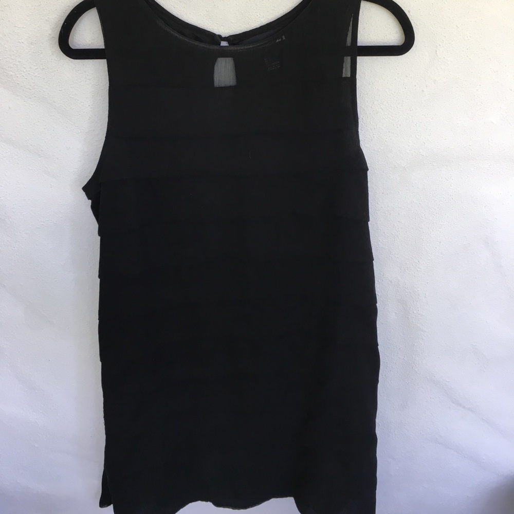 Black ruffle dress