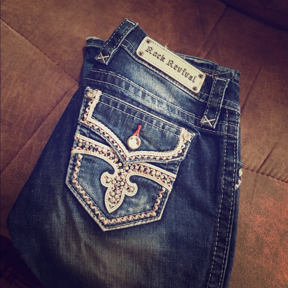 Rock Revival 27x35 boot cut, mid-rise. Like new!