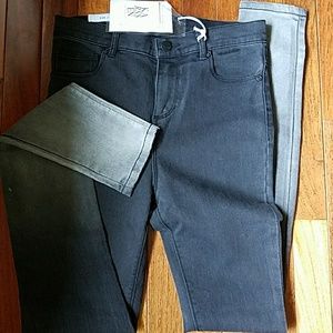 Zoe Karssen high waisted black and gray jeans
