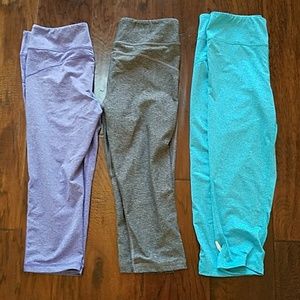 Lot of 3 Marika Tek yoga crops