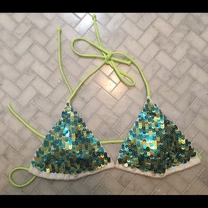 Victoria's Secret Sequin Swim Top