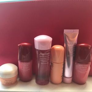 Collection of Shiseido products