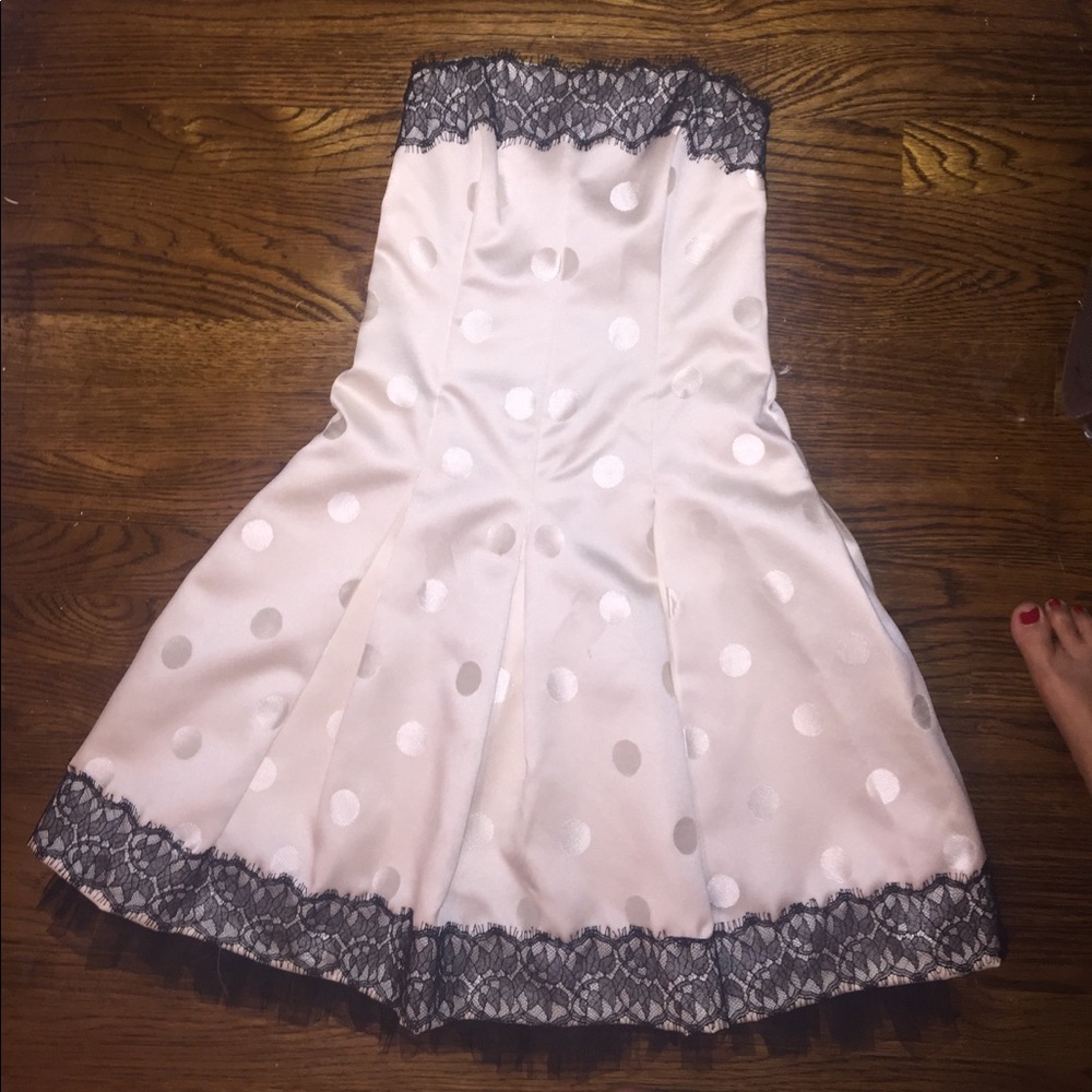 Strapless Jessica McClintock dress