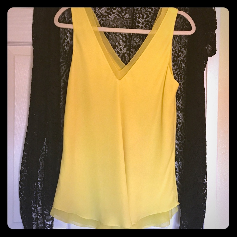 Rachel Roy canary color party blouse