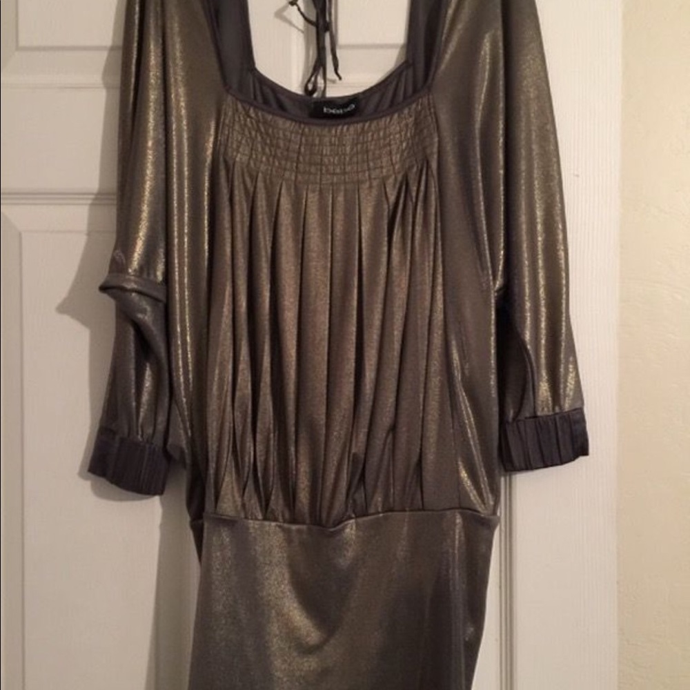 BEBE Gold Mini Dress XS/S