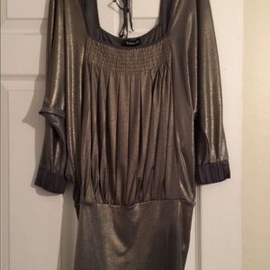 BEBE Gold Mini Dress XS/S