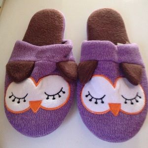 NWOT Owl slippers