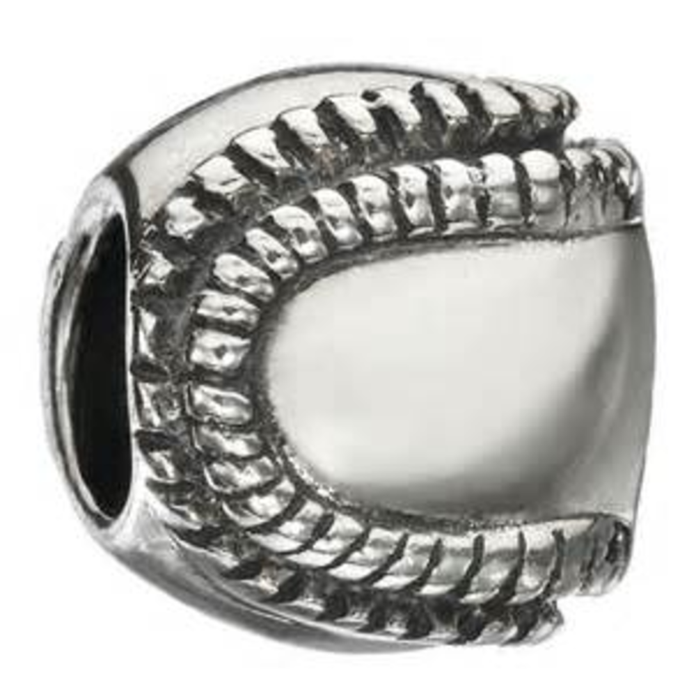 CHAMILIA FAVORITE PASTTIME ~BASEBALL~ SILVER BEAD