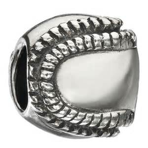 CHAMILIA FAVORITE PASTTIME ~BASEBALL~ SILVER BEAD