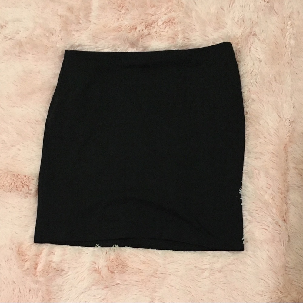 Plain black skirt