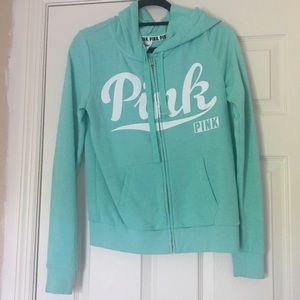 BRAND NEW Pink (by Victoria's Secret) Teal jacket