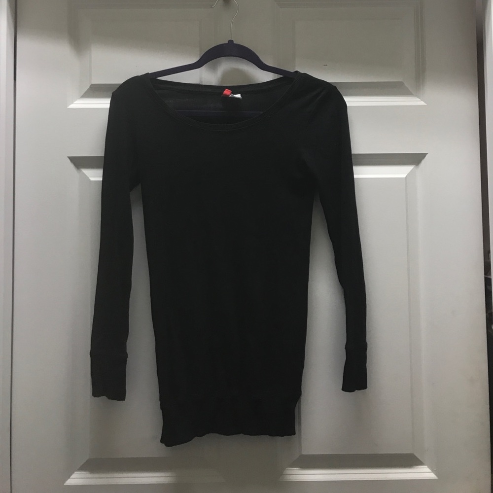 Long black sweater