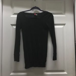 Long black sweater