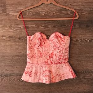 Alice + Olivia Strapless Corset Top