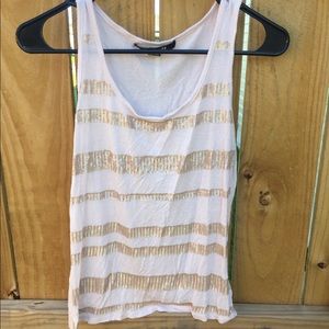 Blush Sequin Striped Tank 🌻