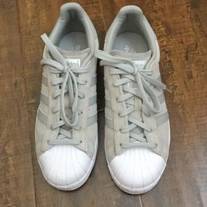 Adidas Superstar in suede leather