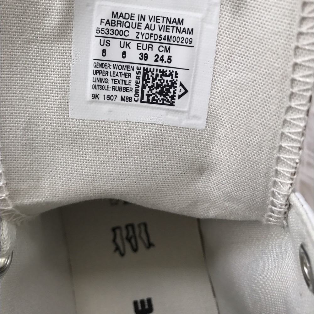 Converse🔥CT All Star Brush Off Leather W AUTHENTI - Picture 7 of 8
