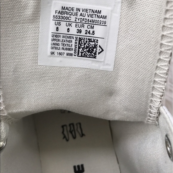 Converse🔥CT All Star Brush Off Leather W AUTHENTI - Picture 7 of 8