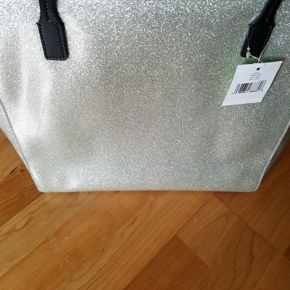 🚫SOLD✔ NWT Kate Spade Taden Mavis St Silver Tote - Picture 3 of 8