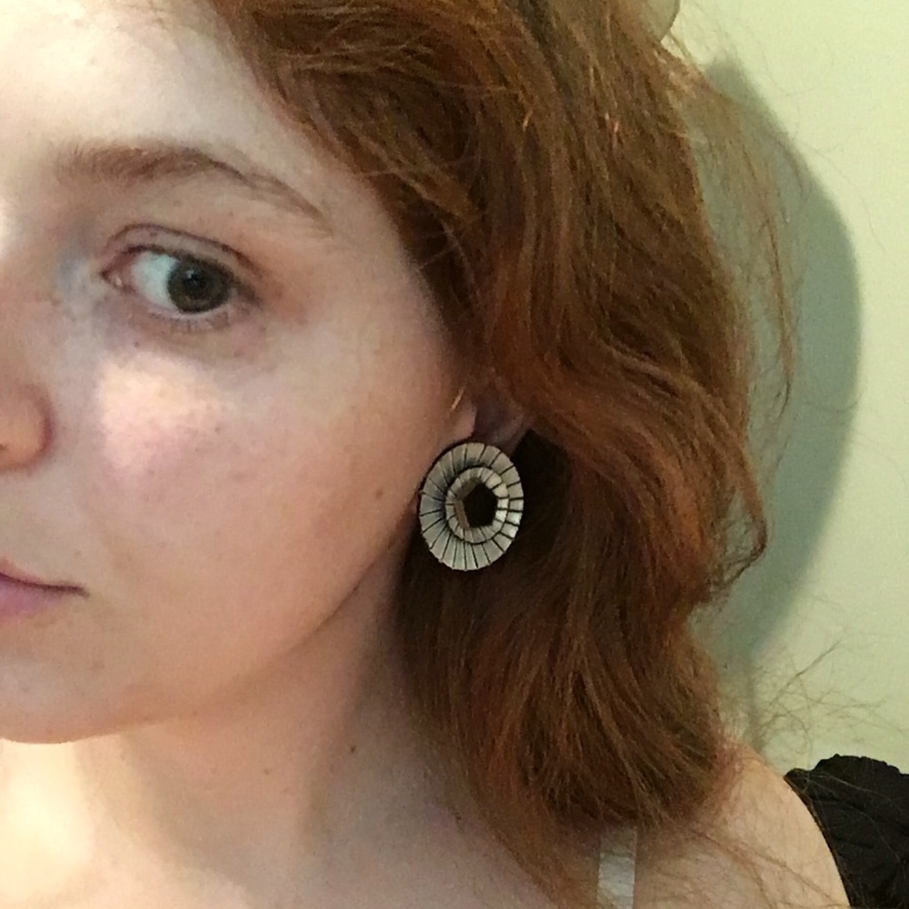 Vintage Art Deco clip on earrings