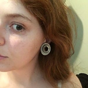 Vintage Art Deco clip on earrings