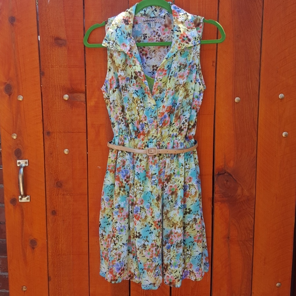Bright Floral Summer Dress.