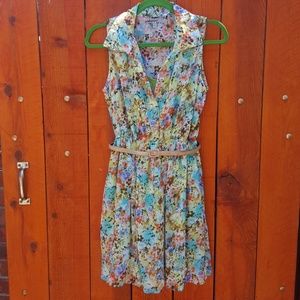 Bright Floral Summer Dress.