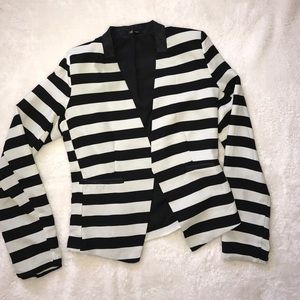 Stripe Black and White Blazer