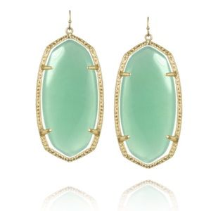 Translucent Green Kendra Scott earrings