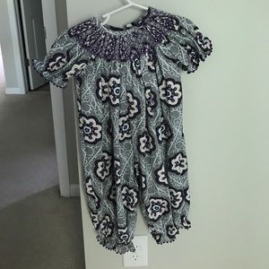 Stellybelly long bubble, smocked