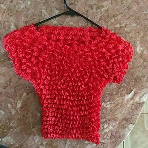 Popcorn style cute blouse