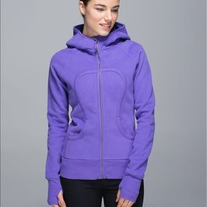 RARE Lululemon chakra scuba hoodie in power purple