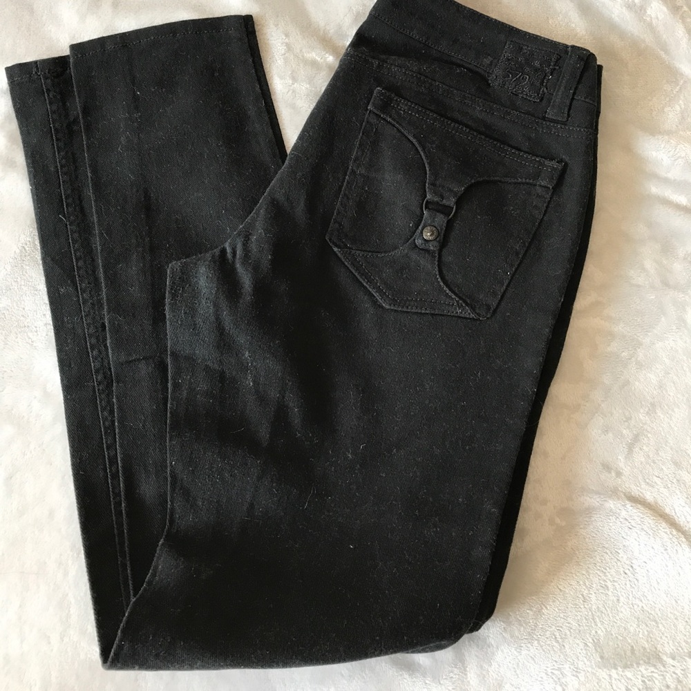 Black Bootcut jeans/kinda skinny