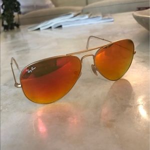 Orange tinted ray bans