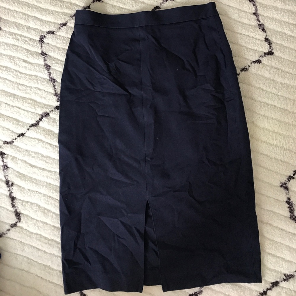 Banana republic navy pencil skirt