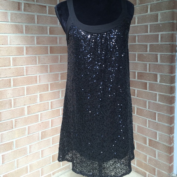 Aqua Dresses & Skirts - Aqua Black Sequin Dress