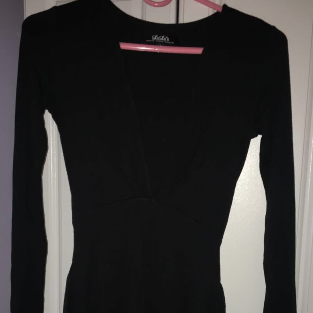 LuLus Black Mini Dress