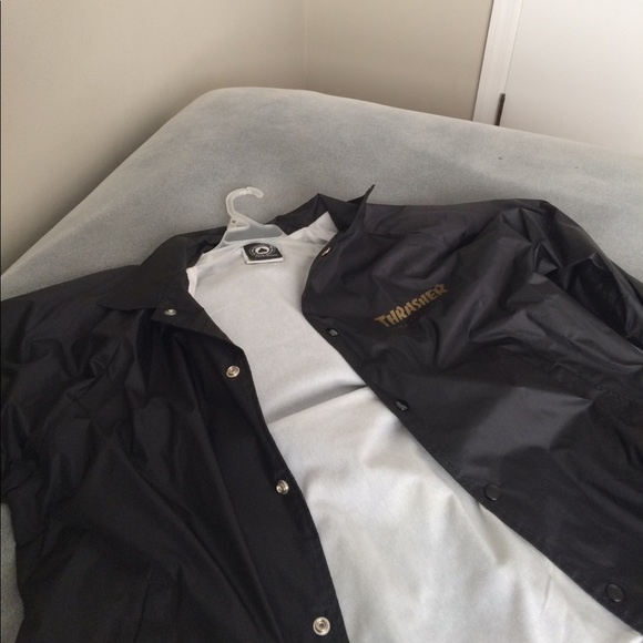 thrasher Other - Thrasher windbreaker in black and gold