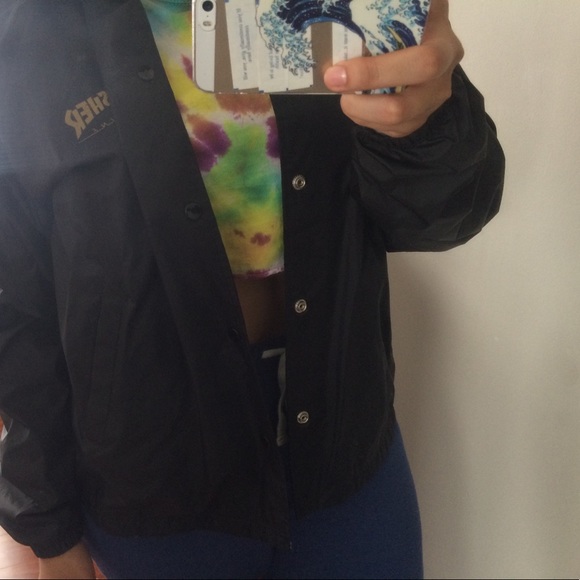 Thrasher windbreaker in black and gold - Picture 4 of 4