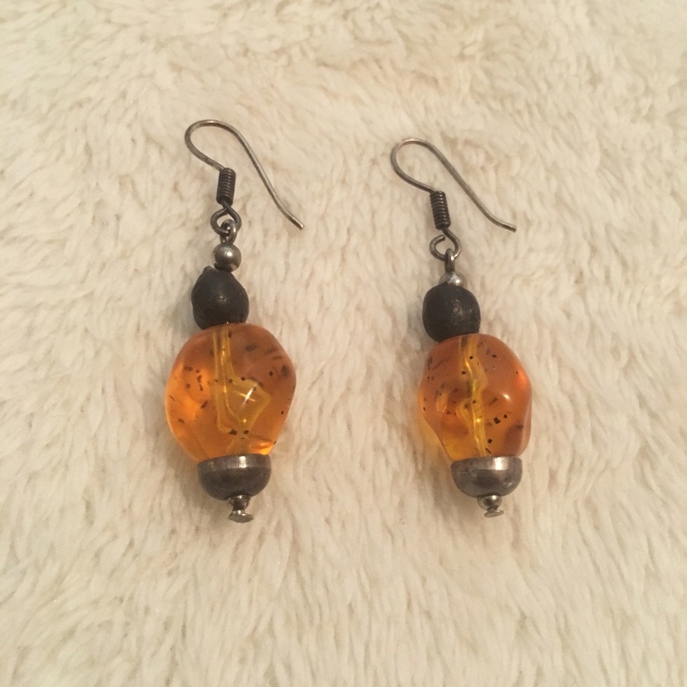 Vintage amber earings