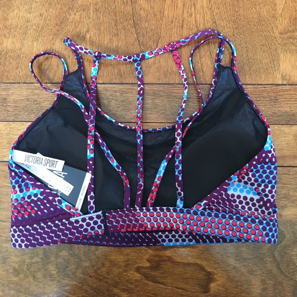 New Victoria's Secret VSX Strappy Back Sports Bra - Picture 2 of 4