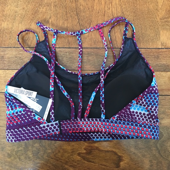 New Victoria's Secret VSX Strappy Back Sports Bra - Picture 2 of 4
