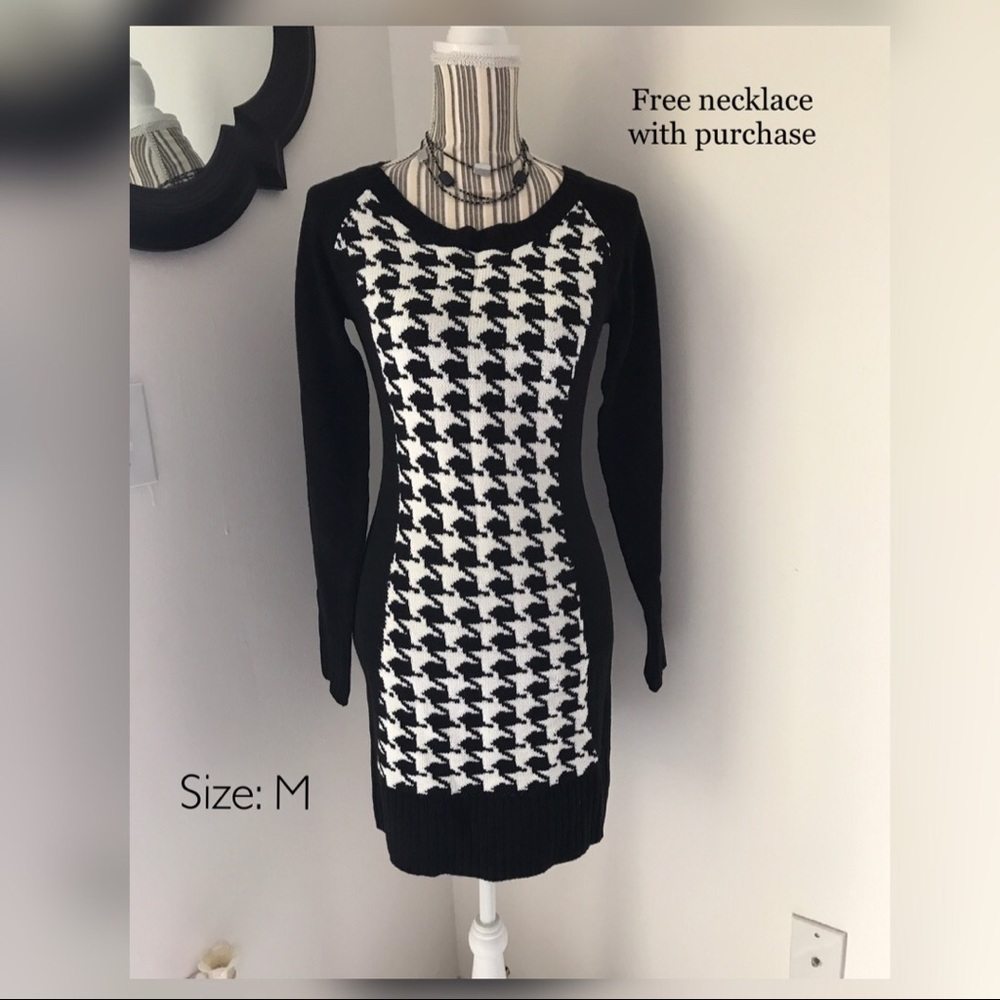 Long Sleeve Knitted Dress, Great Condition!