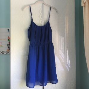 Blue Forever 21 chiffon dress