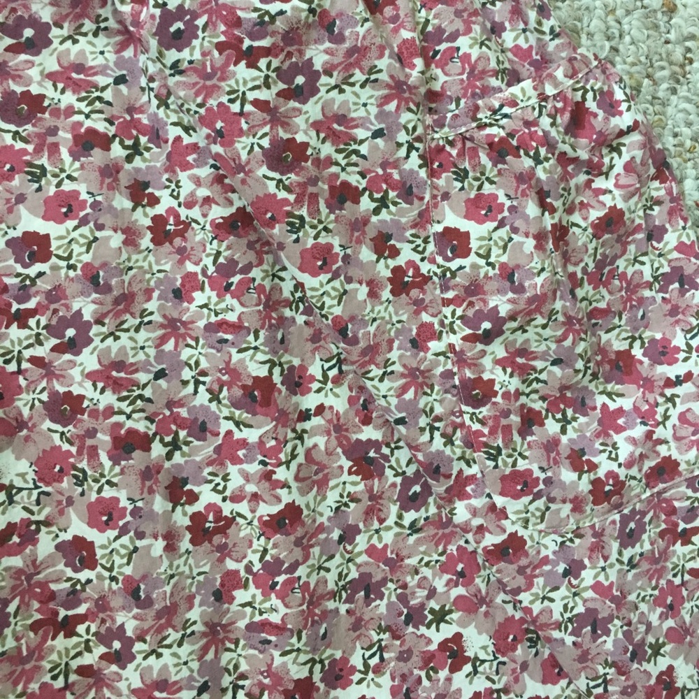 Vintage strapless flowery dress with pockets - Picture 3 of 4
