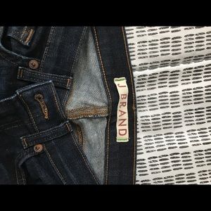 J brand dark washed jeans