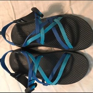 Blue chacos