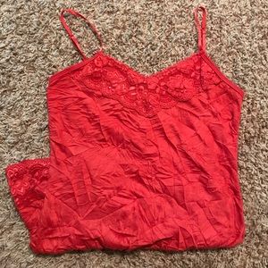 Maurice's Crinkled Lace Trim Cami