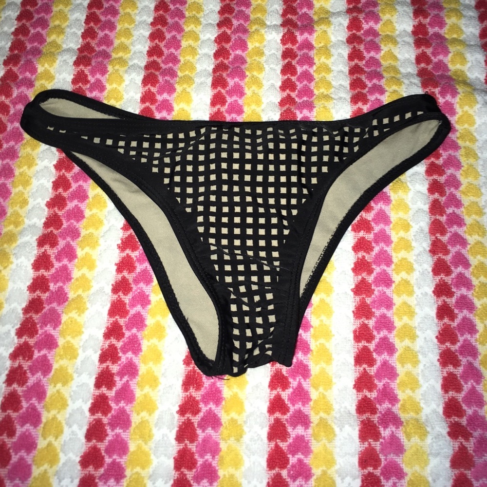mesh style bathing suit bottoms